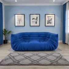Sofa settee blue ligne - blue,
