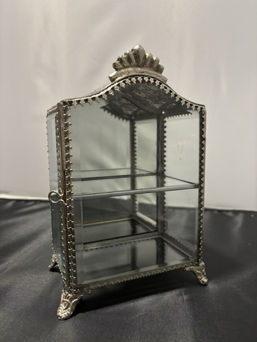 Small silver glass mirrored - silver,