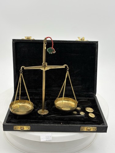 Antique brass balance scale - brass,