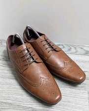 Burton Menswear Redford Brown/Tan Derby Brogues Size UK 11 New