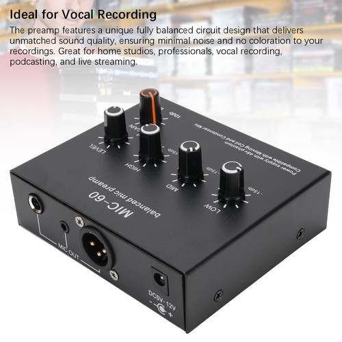 Microphone preamp mic gain - mic,