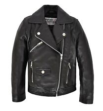 Girls Kids Biker Leather