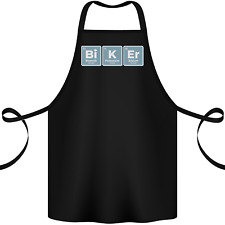 Biker Periodic Table Motorcycle Motorbike Cotton Apron 100% Organic