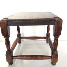 Early English Oak Joint Stool