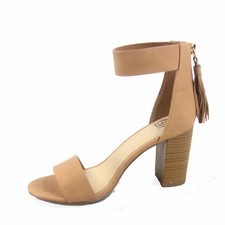 Women's Buckle Open Toe Ankle Strap Chunky Heels Sandals Shoes Size 5 - 11 NEW