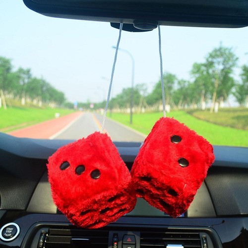 Soft fluffy furry dice - soft,