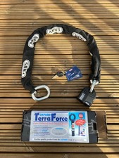 Motorbike security chain and security chain ground anchor