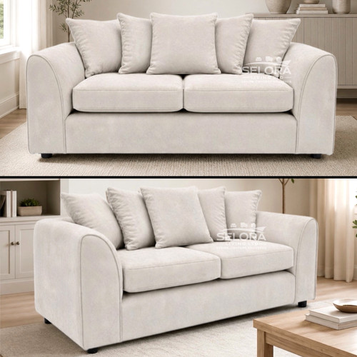 Dylan cream plush velvet - cream,