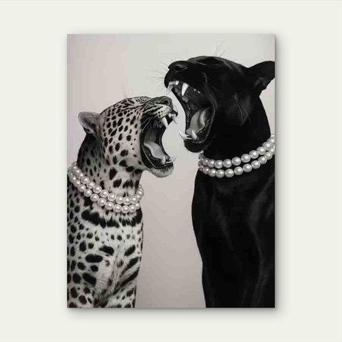 Retro jaw wide - retro, leopards