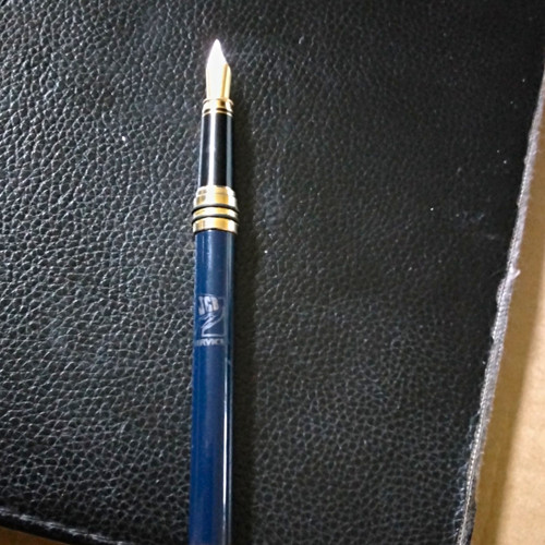 Fountain pen with gold trim - pen,