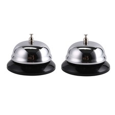  2 Pcs Hand-operated Bell Waiter Restaurant Reception Classic Service