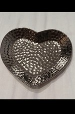 Hammered silver effect dimpled