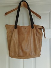 Gorgeous Gigi leather tan large handbag, shoulder, tote