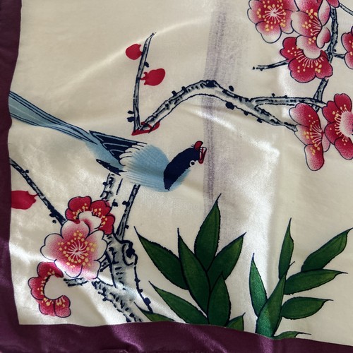 Vintage 100 silk - vintage, scarf