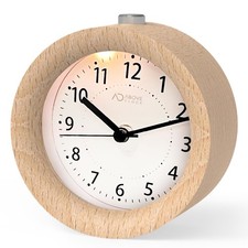 aboveClock Alarm Clock Bedside, No Ticking Bedside Clock with Snooze and Night