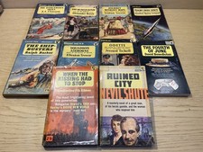 10 x Vintage Pan/Great Pan paperback books Nevil Shute, Graham Greene etc