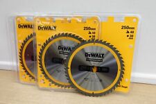 DeWALT DT1957 250mm X 30mm BORE 48T TCT TABLE MITRE SAW BLADES X 3