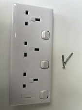 Robus RKC3S Single Or Double Triple Socket Converter 13A Socket X 2