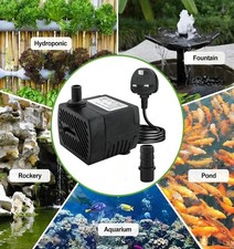 Dtopsun Mini Submersible Water Pump (350L/H, 5W) Adjustable Ultra Quiet Fountain
