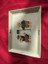 Harrods Knightsbridge Teddy Bear Golfing Dish, In Good Condition.