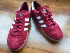 Womens Adidas Hamburg Trainers Size 6 Red