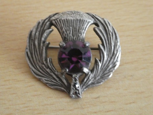 Vintage miracle thistle - thistle, brooch