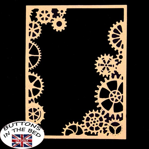 Steampunk frame with cogged - frame,