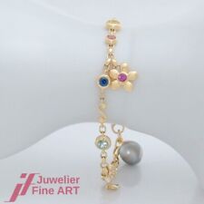 TAMARA COMOLLI *INDIA DREAM Candy* Bracelet-Colored Gemstones/Pearl-18K/750 Rose Gold