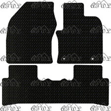 FOR TOYOTA CHR C-HR 2016 TO 2024 TAILORED BLACK RUBBER CAR FLOOR MATS 3-PC SET