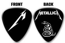 Metallica Guitar Pick Plectrum 0.96mm Black James Hetfield Snake Kirk Hammett