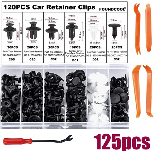 Car trim clips door - door, push