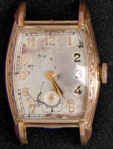 Bulova tonneau art deco - art,