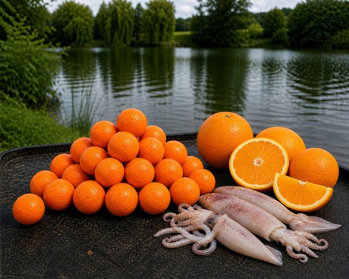 Squid orange 15mm - pop, up
