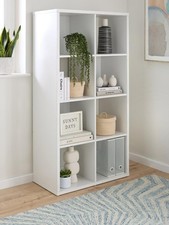 Metro 8 Shelf Unit White | Cube Storage | 146cm Tall | Display & Storage