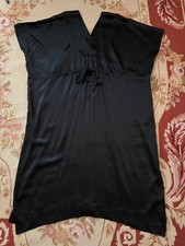 Black Satin Kimono designer