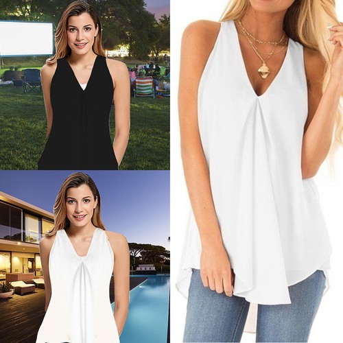 Womens neck sleeveless - womens, v-neck