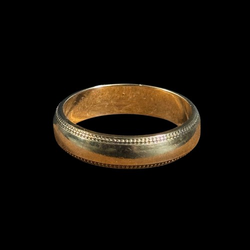 9ct gold wedding band ring - gold,