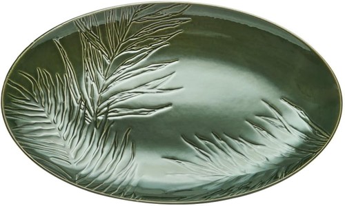 Stoneware oval serving platter - stoneware,