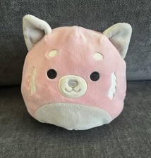 ? Squishmallow Flip-a-mallow Donha & Mischa Snow Leopard Red Panda plushie 
