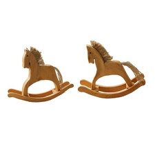 Wooden Horse Figurine Rocking