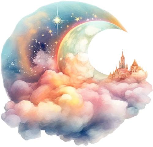 Rainbow magic sky cloud wall - cloud,