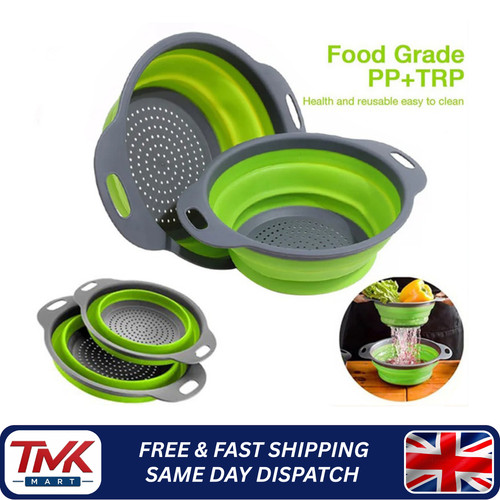 Silicone folding colander - silicone,