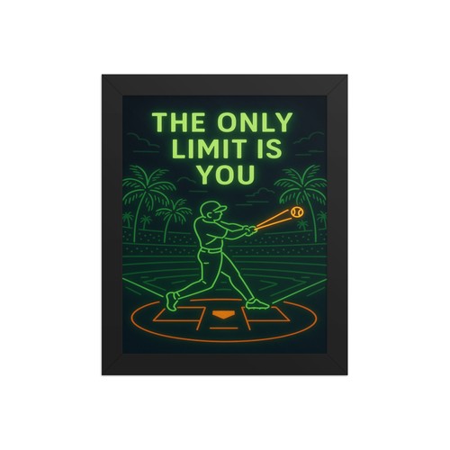 Framed poster motivationol
