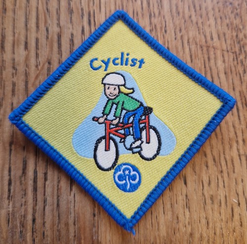 Girlguiding old cyclist - old,