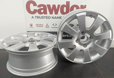 Vauxhall Astra H Tigra B 2x Alloy Wheel 6.5Jx15 15" Inch Silver Genuine 13116620