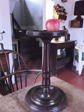 A Large Antique Turned Wood Stand Shop Display Candle Stand Treen