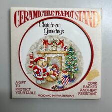 Vintage Christmas Ceramic Tile
