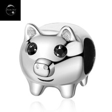 Sterling Silver 925 Charm Pig