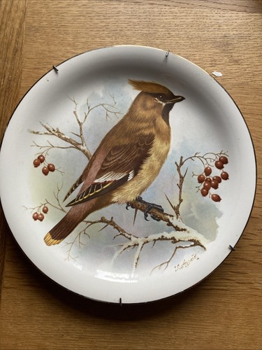 Waxwing plate highland art - plate.,