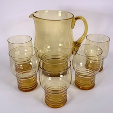 Vintage Amber Glass Jug